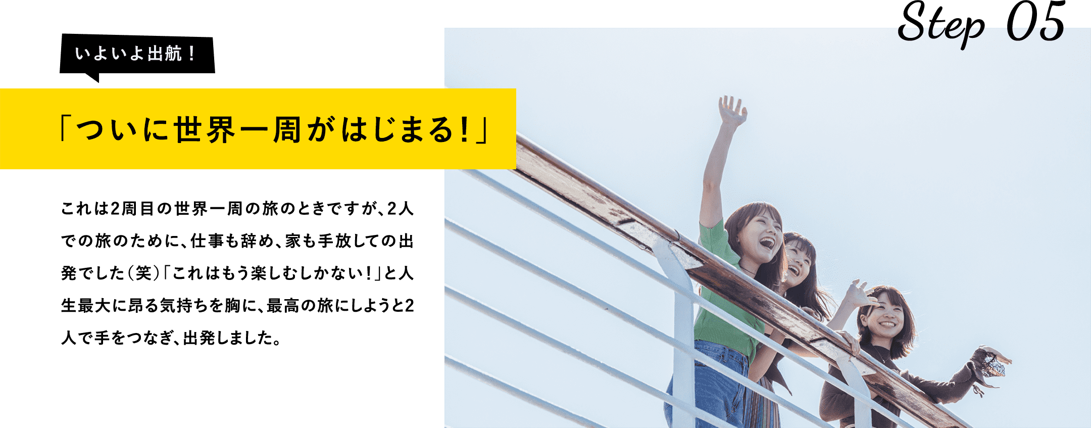 ついに世界一周がはじまる!