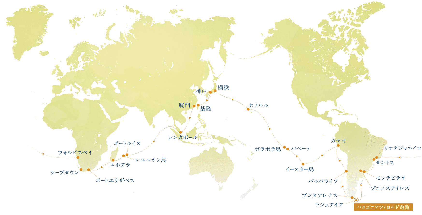 アフリカ・南米・南太平洋コース