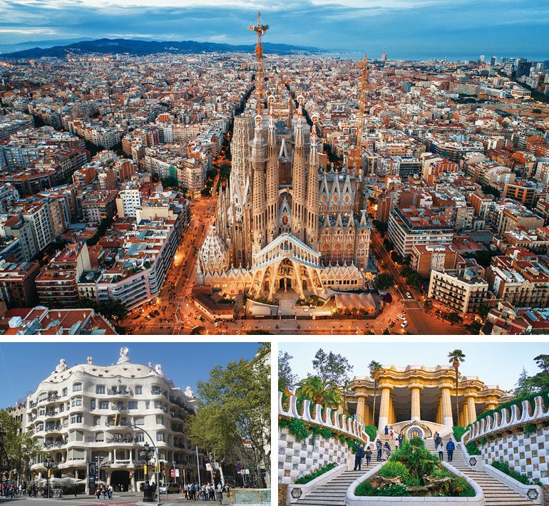 バルセロナを中心としたカタルーニャ地方で、19世紀末から20世紀初めにかけて流行したモデルニスモ建築。フランスの「アールヌーヴォー」という新芸術に類似した様式であり、なかでもアントニ・ガウディは7つの作品が世界遺産に登録されています。代表作であるサグラダ・ファミリアは2026年に完成予定。その新たな姿もぜひ見てみたいものです。