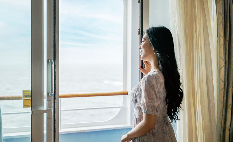 旅行代金に、宿泊や移動、食事も含まれた船旅