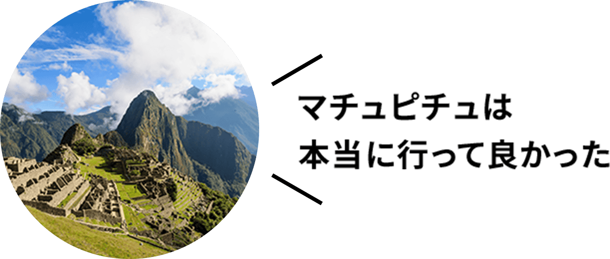 マチュピチュは本当に行って良かった